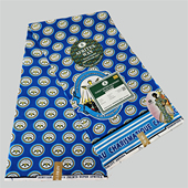 涤纶非洲蜡染布教堂设计 蜡布 Fabric双面印花一码 African Wax