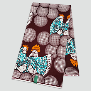 新设计荷兰非洲蜡染布African Wax fabric全棉6码衣服裙子布料