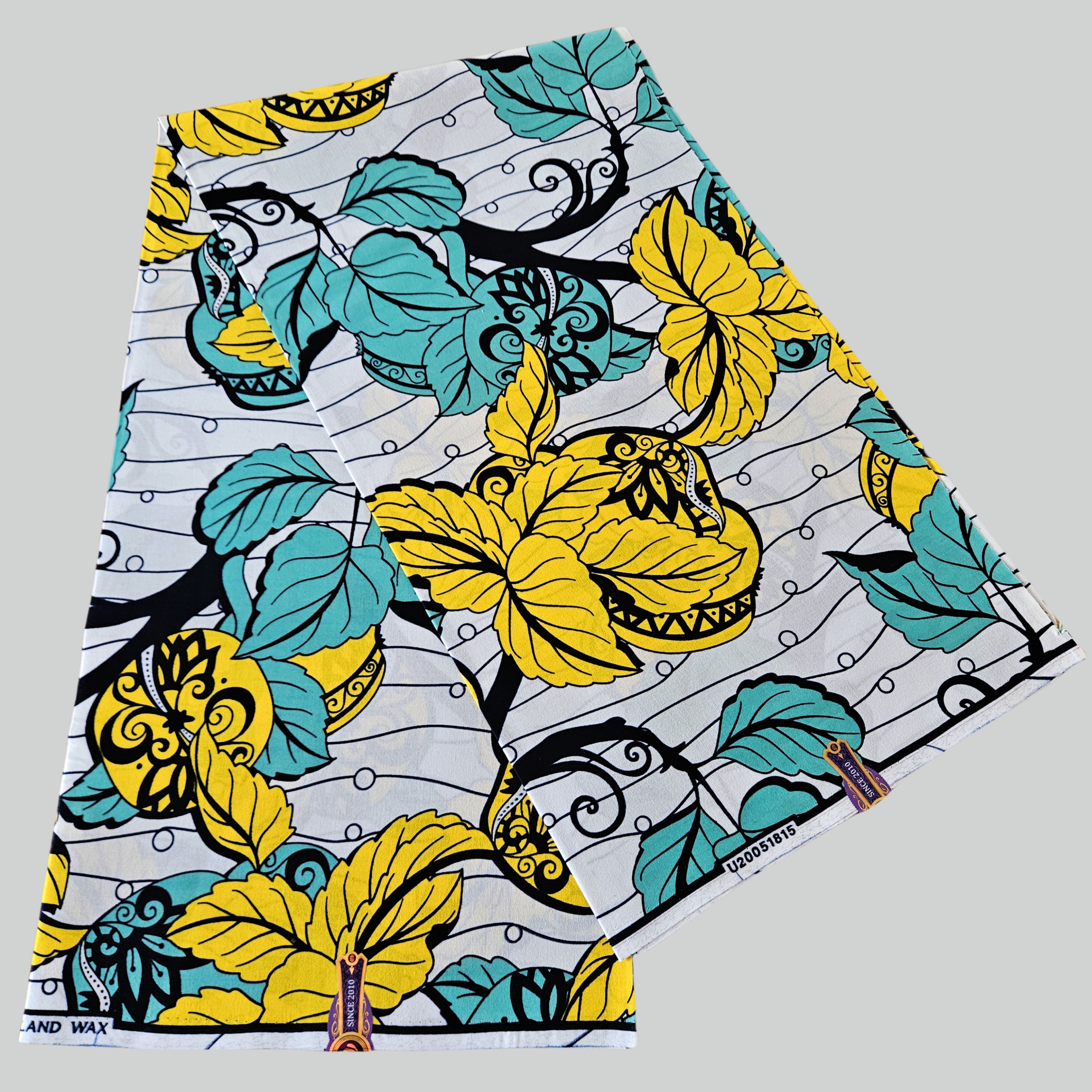 P全棉高端非洲蜡染布Cotton African Wax Fabric100%全棉一码蜡布