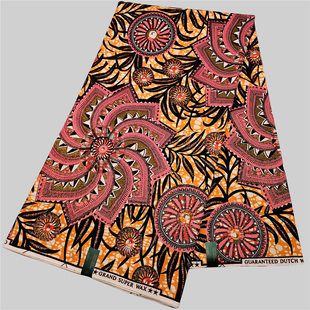 wax super satin African 涤纱金砂荷兰非洲超级蜡染布polyester