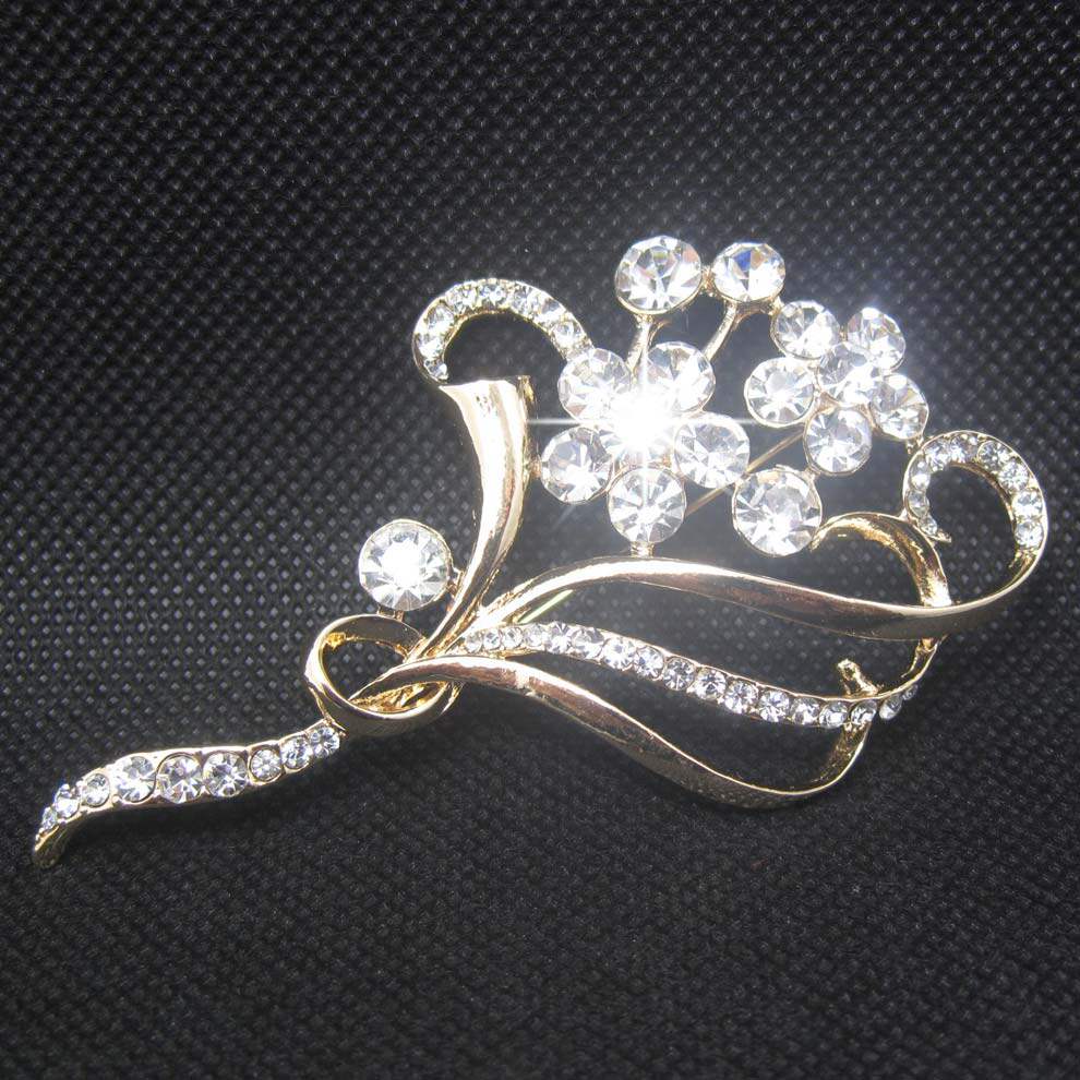 Broche femme en Zircon diamant - Ref 1178239 Image 4
