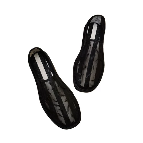 Летняя сетчатая пустота, старое пекинское мужское сухожилие из говядины, вышивка, дышащая, ежедневная повседневная дезодорант, недеодорантная пещерная сеть.