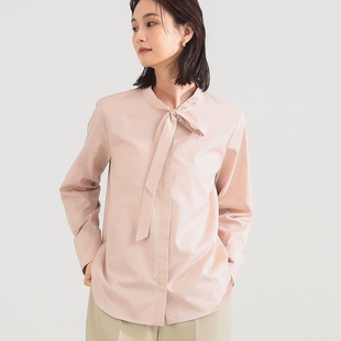 棉质府绸织造密度恰到好处雅致系带衬衫 ZOEYJA佐佐家 DEM1高智感