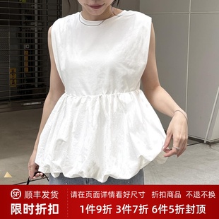 PAL社舒适棉混尼龙泡泡层柔美折肩袖 ZOEYJA佐佐家 防走光设计上衣