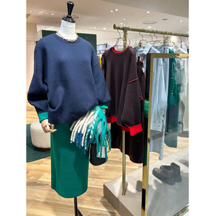 ZOEYJA佐佐家 顺滑纹理丰盈厚实触感I廓形针织上衣 Barn.双面双色