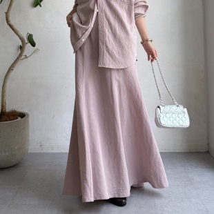 ZOEYJA佐佐家 每一步轻柔摆动优雅再生纤维喇叭裙 DD精妙低饱和色