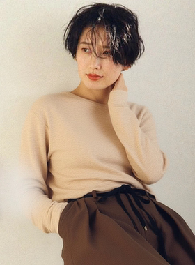 ZOEYJA佐佐家 2.5W+RHC超细织羊毛+羊绒优雅的基本色系层次套头衫