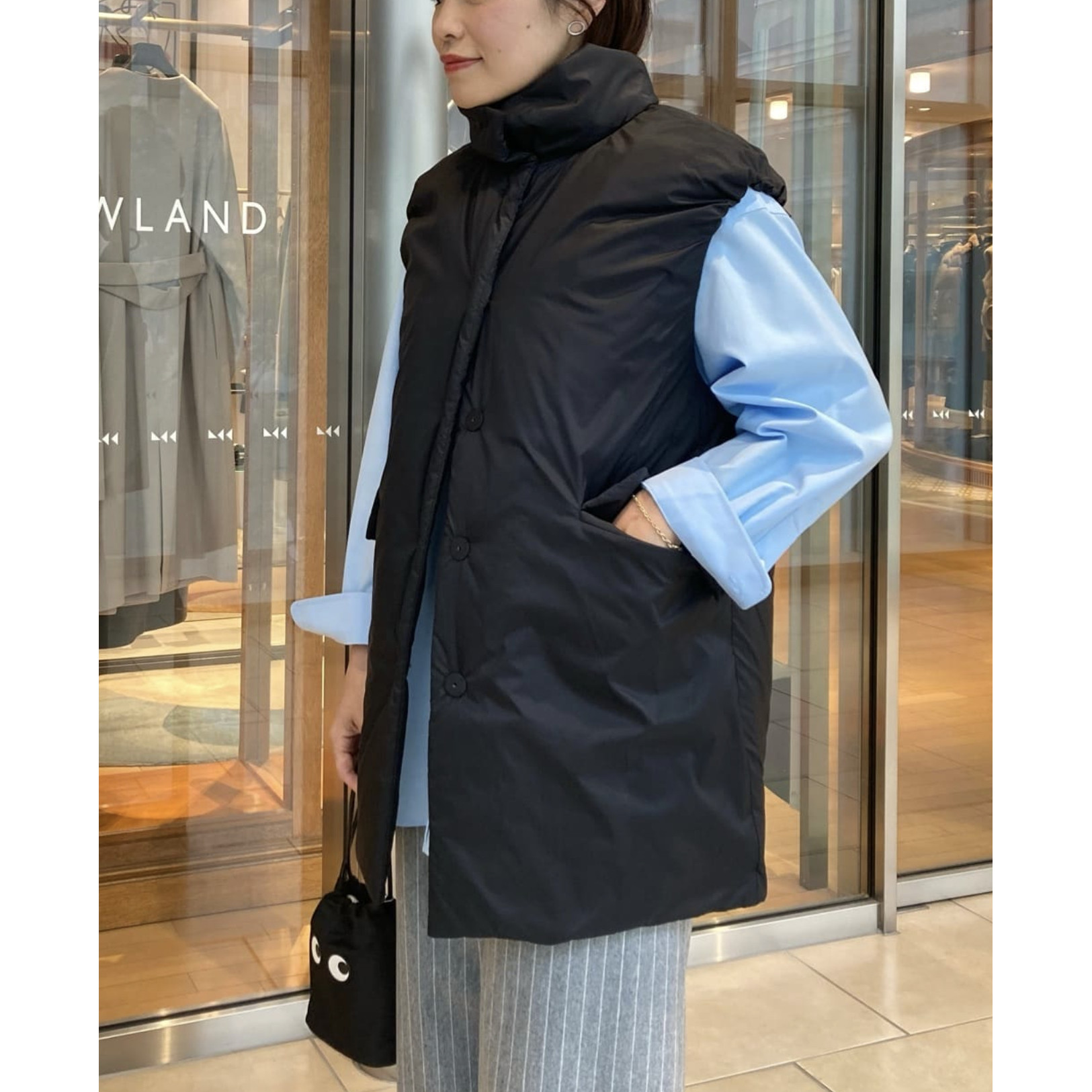 ZOEYJA佐佐家 TOM高端 立体褶皱弧线肩 抽绳收腰吸湿发热保温马甲