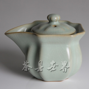 O问鼎汝窑鼎峰 含香禅泡盖碗 天青色仿宋可开片汝窑汝瓷泡茶壶