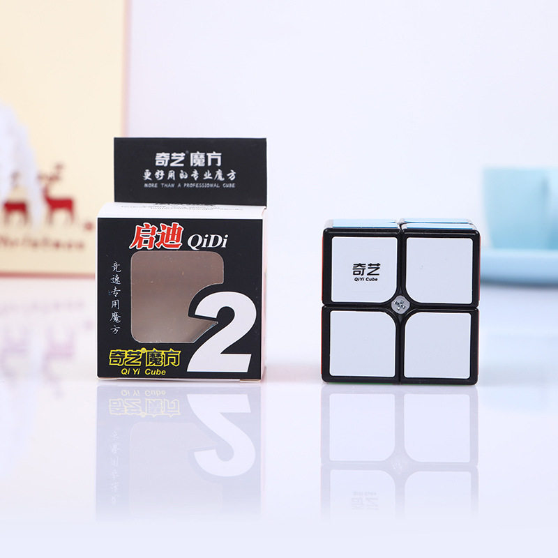 奇艺魔方格启迪二阶魔方比赛专用顺滑儿童成人减压益智玩具小学生