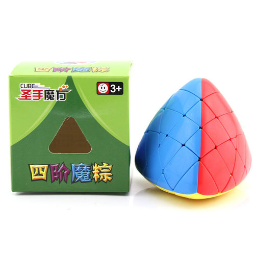 圣手四阶魔粽魔方彩色4阶异形彩色粽子比赛益智创意速拧魔方礼物