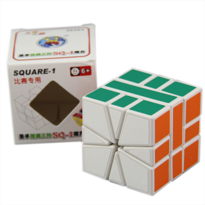 圣手SQ1魔方白色扇形菊花异形顺滑魔方比赛儿童益智玩具二代礼物