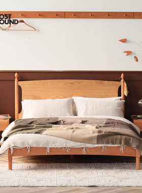 失物招领 安妮床 实木双人床现代简约单人床日式北欧实木床复古