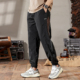 工装 冰丝美式 裤 宽松束脚运动裤 撞色裤 潮牌百搭九分休闲裤 子男薄款