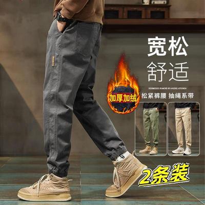 美式牛仔裤男士宽松直筒休闲裤
