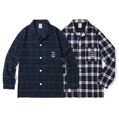 标语刺绣晚安休闲舒适睡衣套装