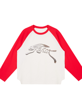 kahut Rabbit Express raglan兔子快车宽松休闲插肩牛角袖长袖T恤