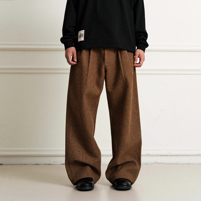 SWFI远东复古美式70%羊毛休闲裤