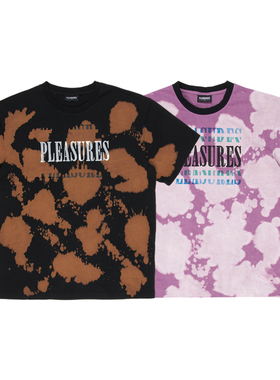 现货 PLEASURES SWINGER DYE 泼墨扎染短袖美潮宽松休闲圆领T恤男
