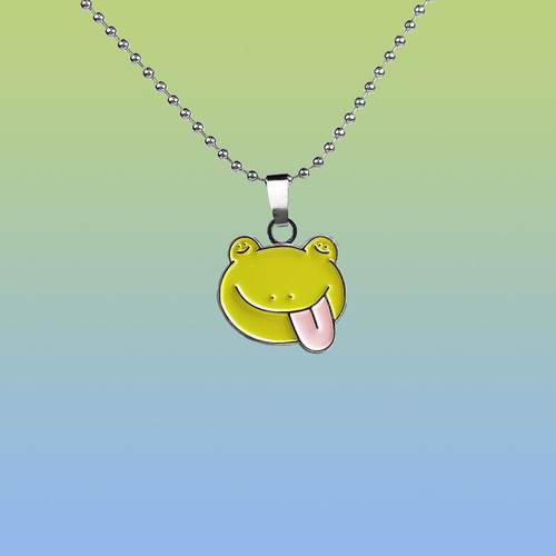 现货蓝污情侣项链FROG