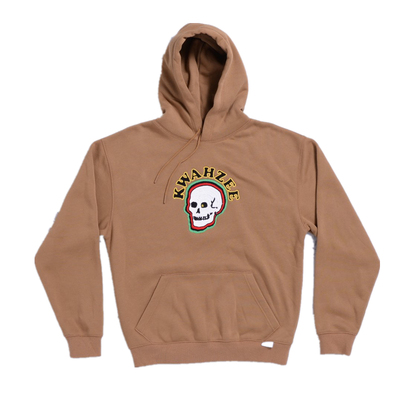 Quasi滑板休闲宽松骷髅图案帽衫