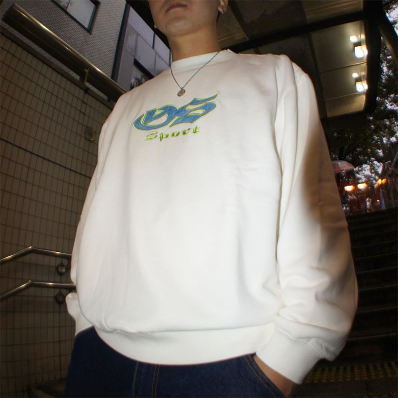 YARDSALE刺绣卫衣宽松休闲薄绒