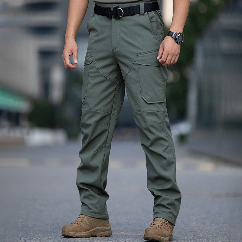 2025新款战神软壳裤男冬加绒防水俄迷彩户外登山冲锋裤修身战术裤