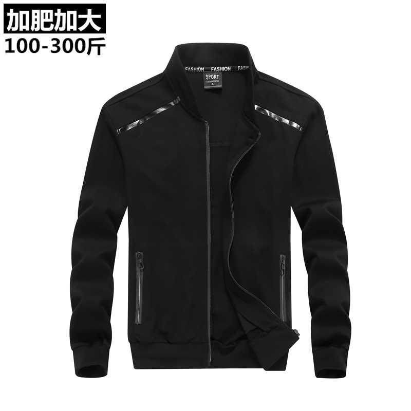 加肥加大休闲运动夹克男士春秋季特大码棒球服外套胖子超大号男装|msdalam kategori Pakaian Lelaki, jaket - dari Buy2taobao.com untuk memberikan perkhidmatan ejen Taobao profesional membeli