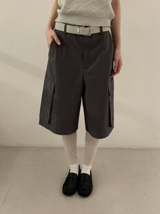 泡菜韩货 韩国东大门26春夏女装 时尚百搭休闲工装裤中裤7分裤