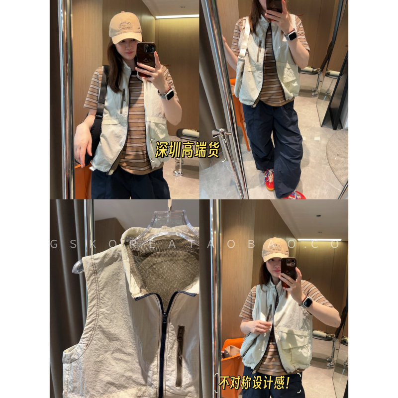 三季都好穿！chao高穿搭率～高工艺户外日常小坎肩马甲背心现货