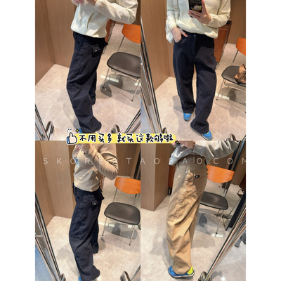 现货一条就够过冬bi备大码四面弹显瘦加绒藏青色奶茶色弯刀牛仔裤