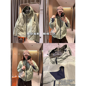 现货深圳南油低调奢感浅绿色不对称轻量防风春秋运动户外日常外套