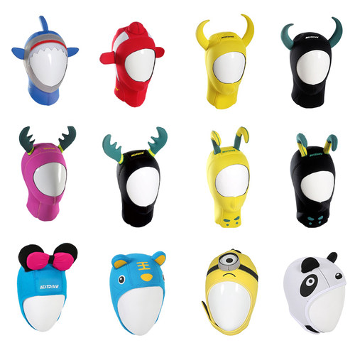 Bestdive 3mm超弹卡通潜水头套男女防晒帽加厚保暖防寒动物浮潜