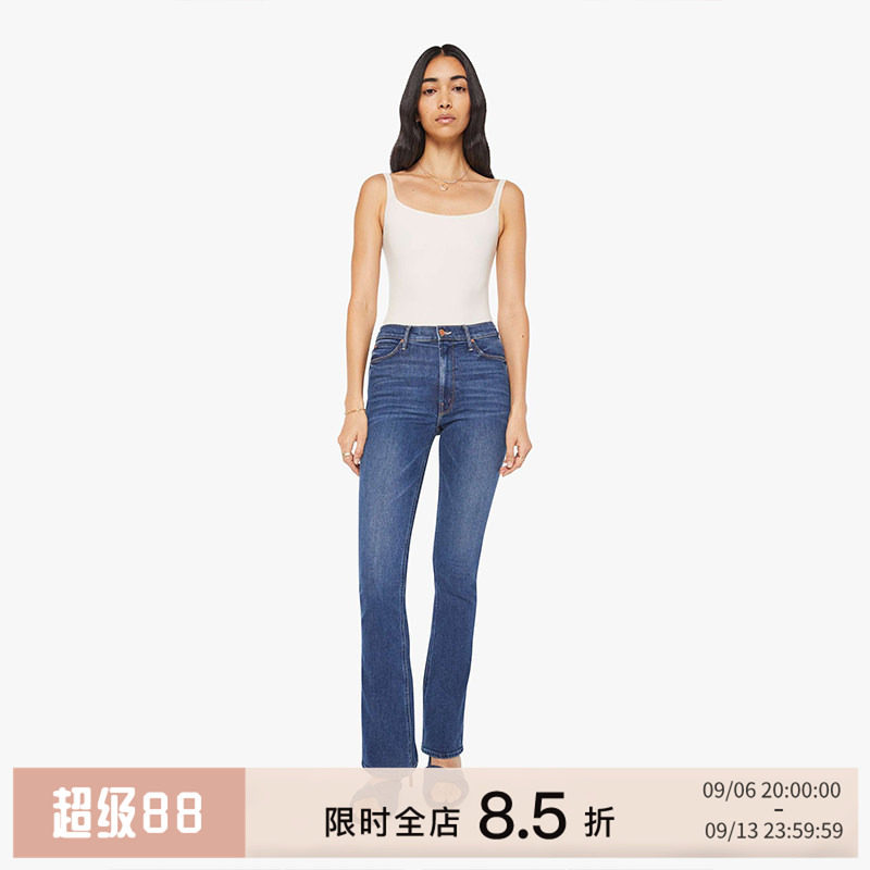 MOTHER全长微喇牛仔裤女