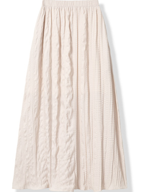 【安琪儿专享】仙气飘飘褶皱松紧半身裙 - YGSS5283