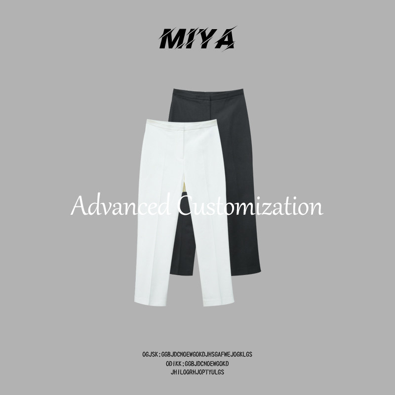 A.miya 2o26新款时尚高级百搭中腰九分棉弹力裤 YGSS009