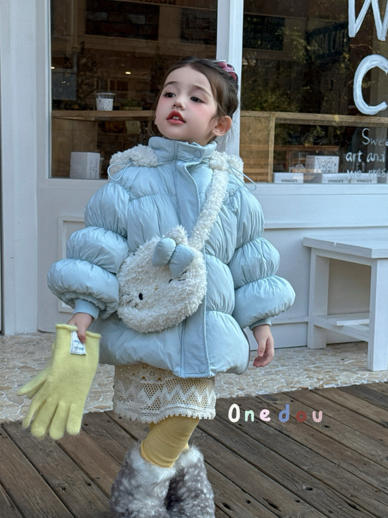 女童冬季韩版卡通可爱羽绒服