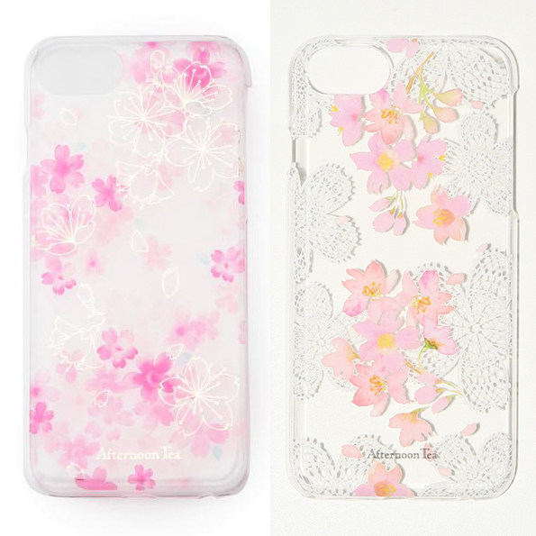 日本Afternoontea小清新粉色樱花手机保护壳iphone8/7/6/6s/SE2