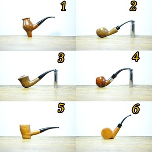 国产花梨鸡翅木烟斗自由式传统光面锤子双面鼓河豚都柏林苹果包邮