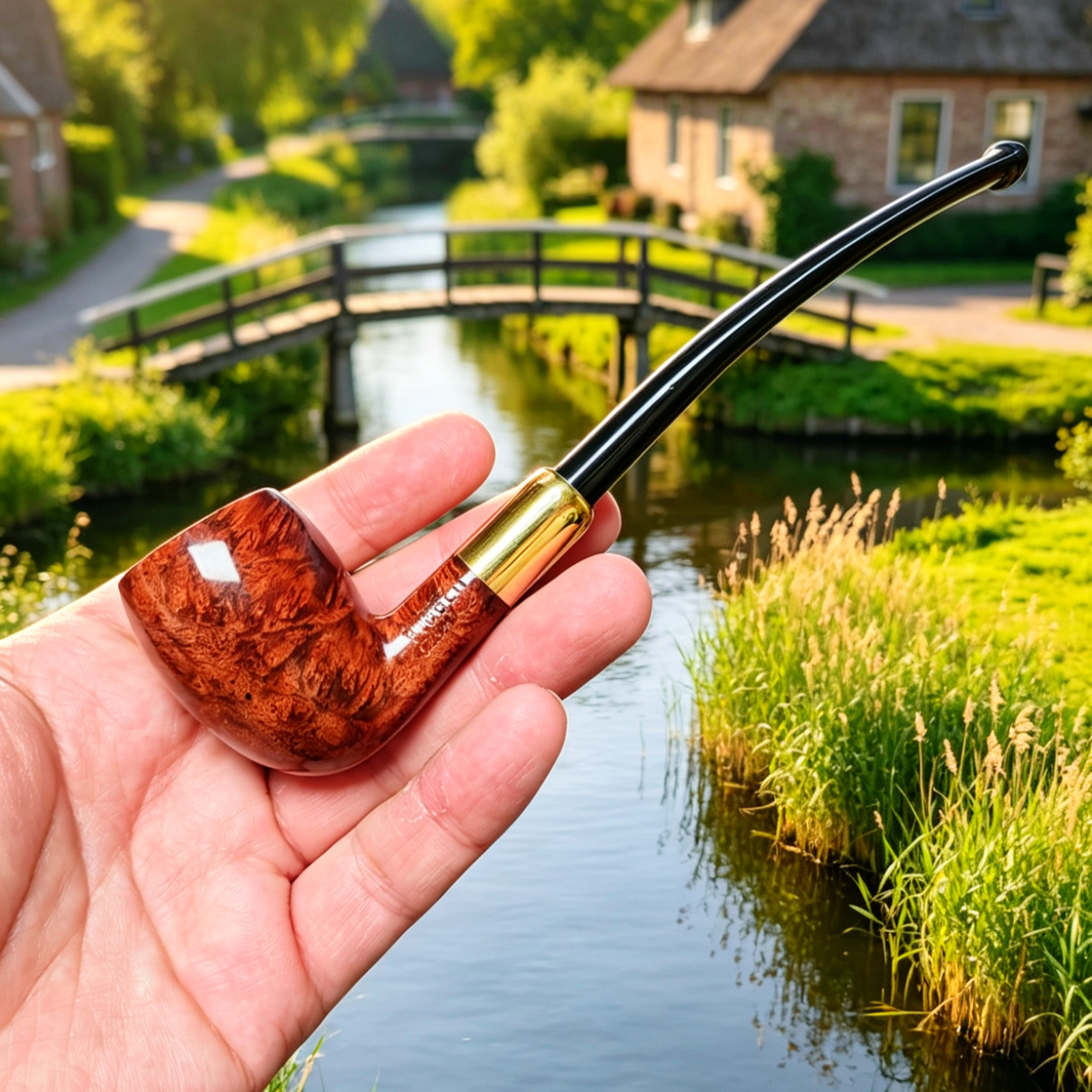 荷兰BigBen大班Flamingo系列烟斗军插长杆3㎜梨形光面包邮