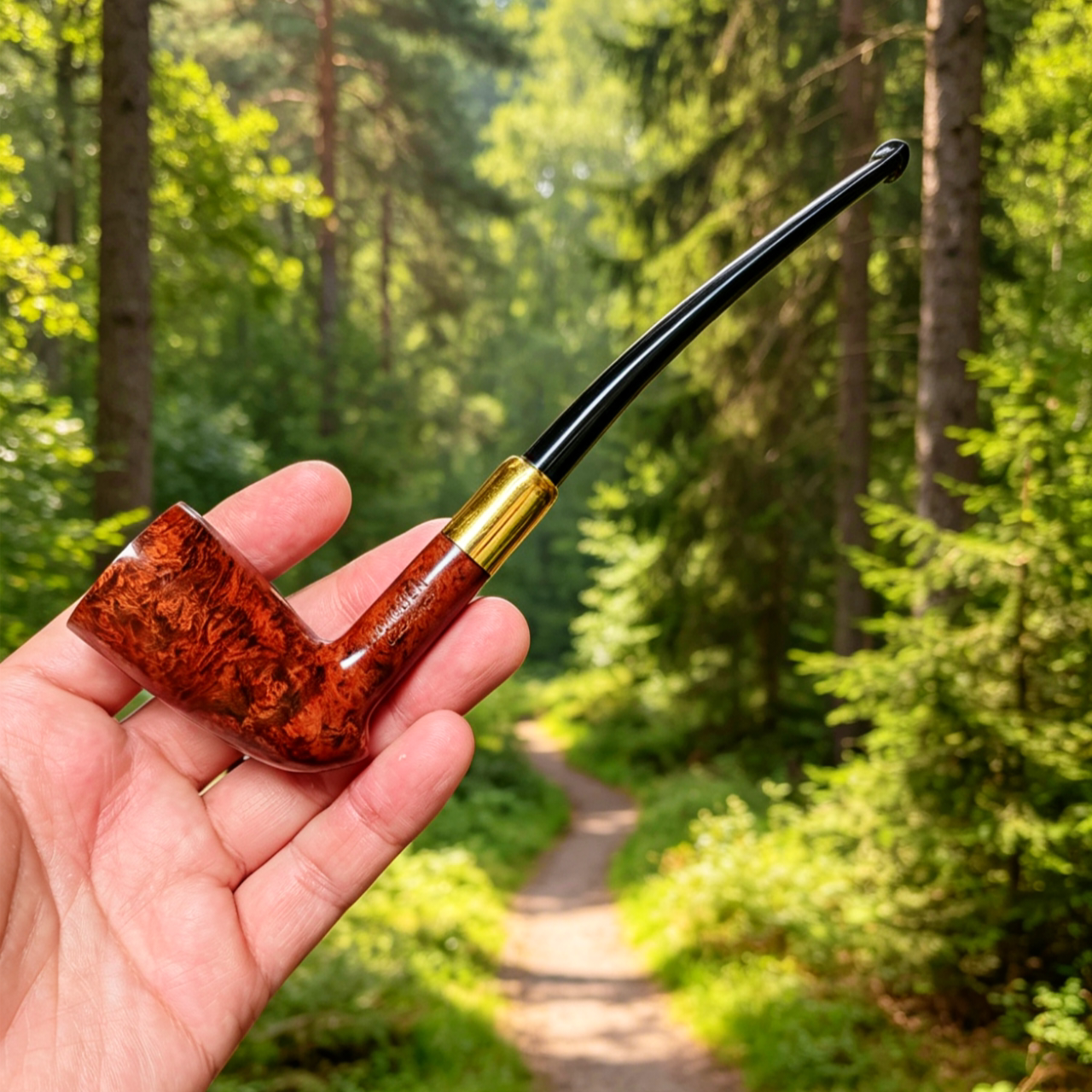 荷兰BigBen大班Flamingo系列烟斗军插长杆3㎜陶土型光面包邮