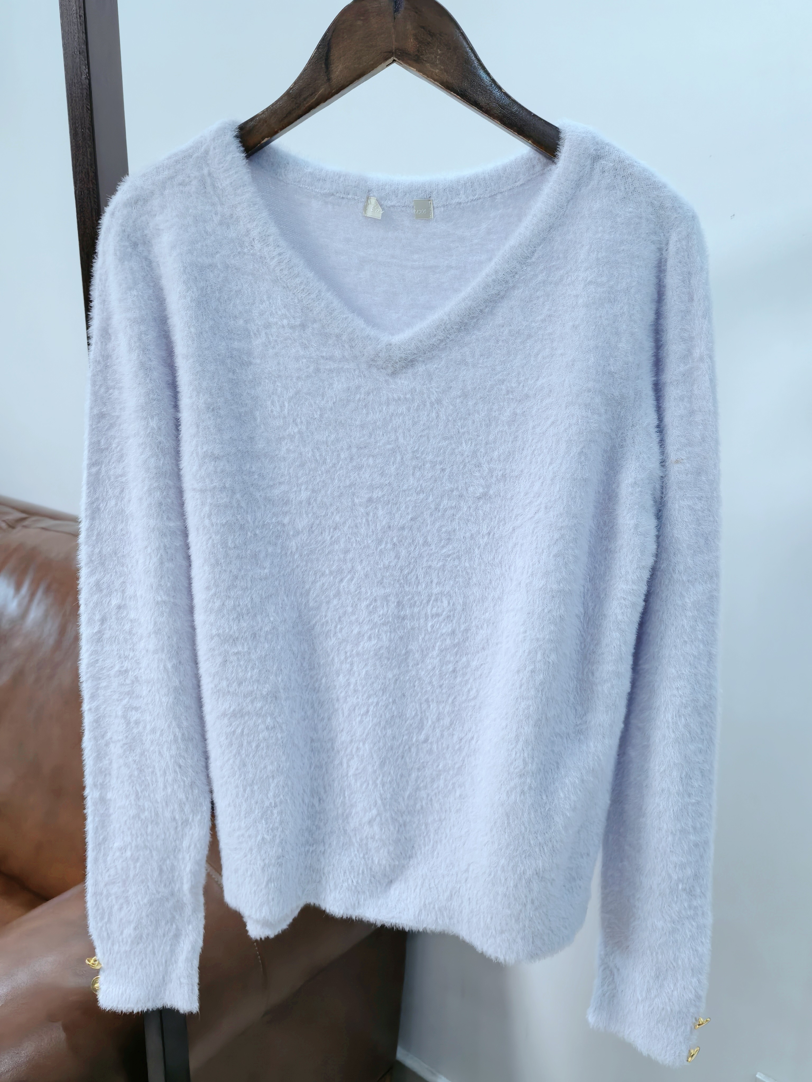 日单原单春秋季女毛绒绒长袖V领套头打底针织衫毛衣,女装/女士精品,毛针织衫,淘宝优惠券,粉丝福利购,淘宝优惠卷