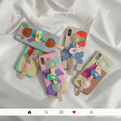 创意手指防滑绳ip14promax适用苹果15promax硅胶软壳防摔保护套iPhone11 韩国second unique手机壳ins风 12p