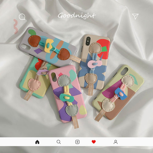 防摔防滑硅胶苹果ins风