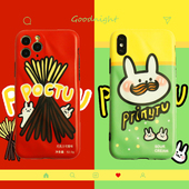 可爱卡通饼干小兔iPhone11防摔手机壳适用苹果7 xsmax保护套软