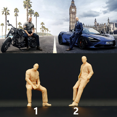 杰森VS强森164微缩人偶模型