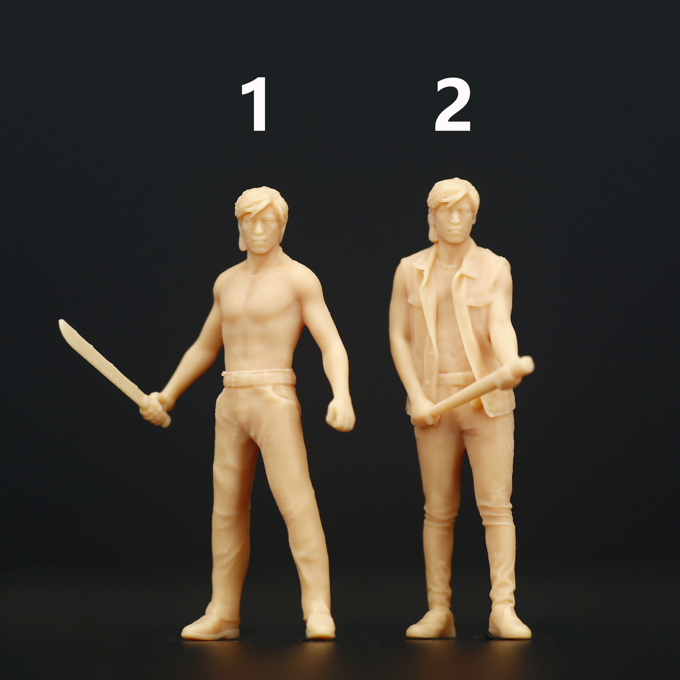 a170张耀扬古惑仔乌鸦1:64微缩人偶模型1:43白模沙盘人偶场景摆件