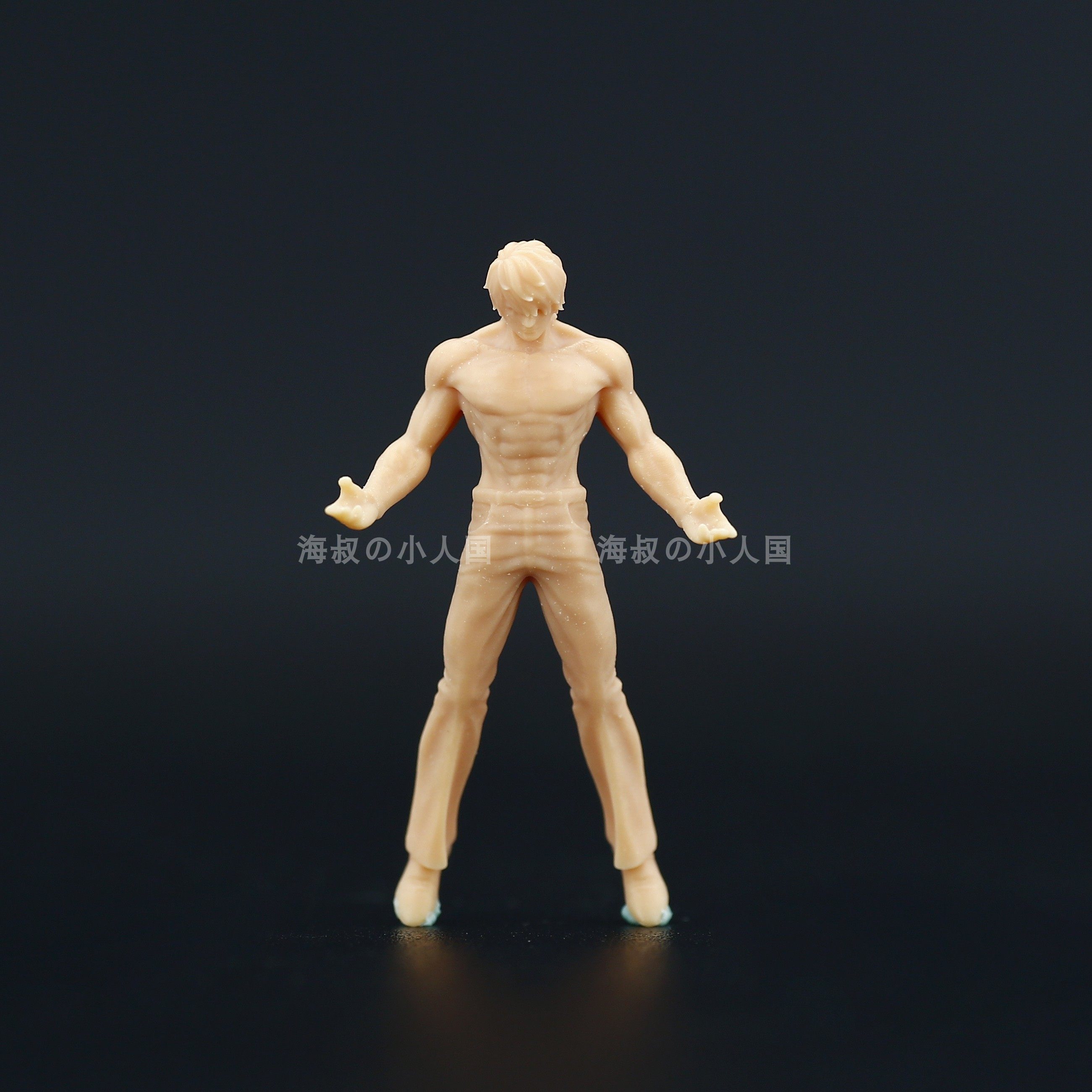 l192拳皇97大boss大蛇白模1/64人偶模型摆件手办1/87微缩小人