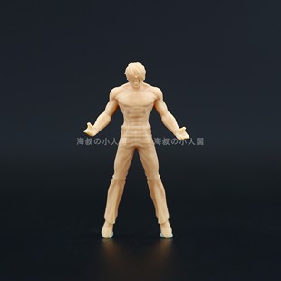 L192拳皇97大boss大蛇白模1/64人偶模型摆件手办1/87微缩小人