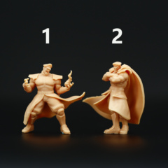 L064街头霸王将军维加VEGA1/87 1/64人偶模型preiser微缩沙盘小人